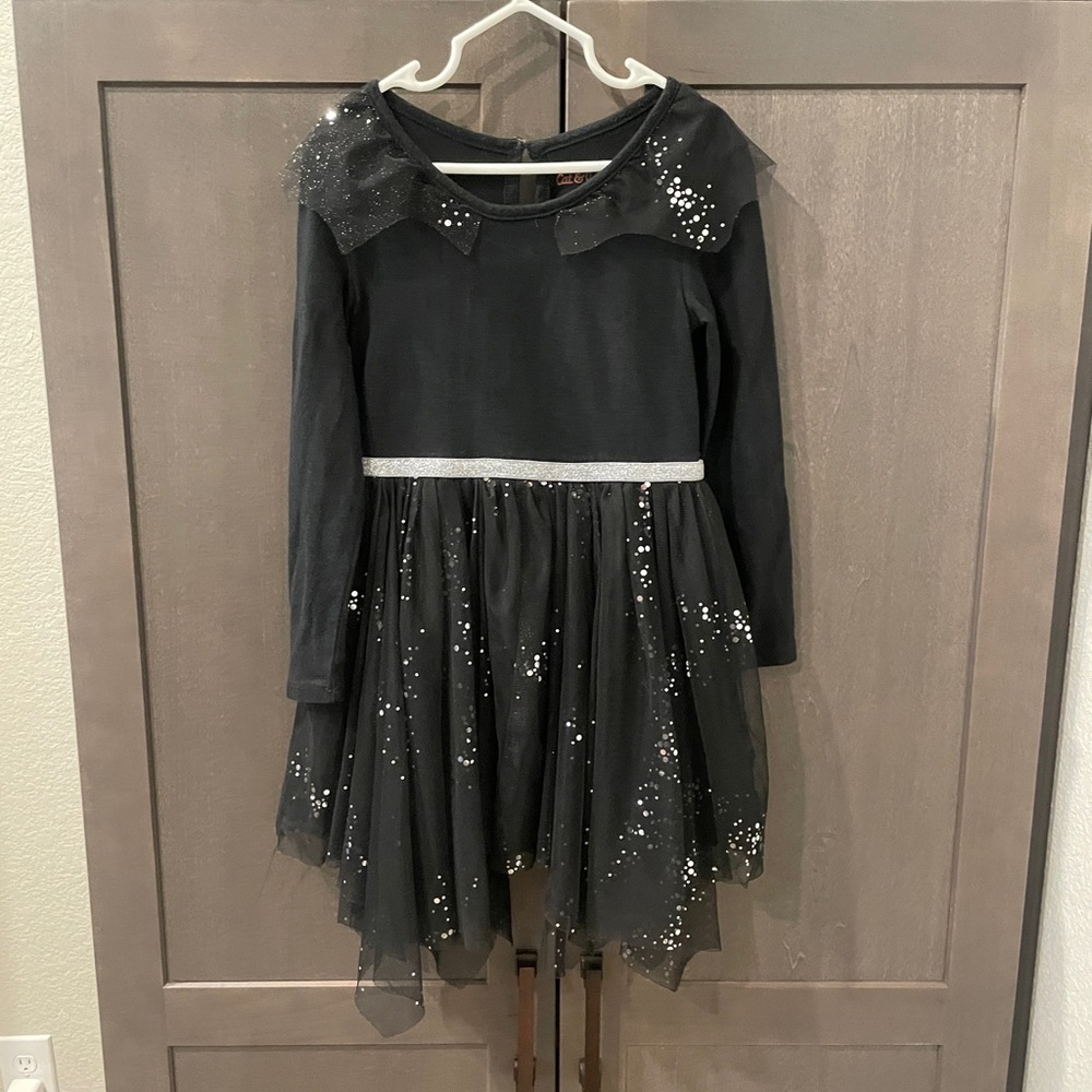 Cat & Jack Black Sparkle Kids Costume Dress